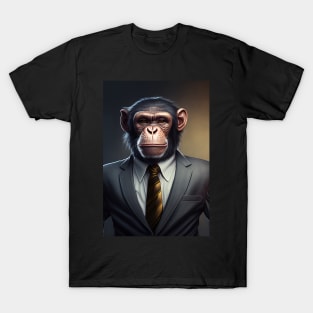 Adorable Wild Monkey In A Suit Animals T-Shirt